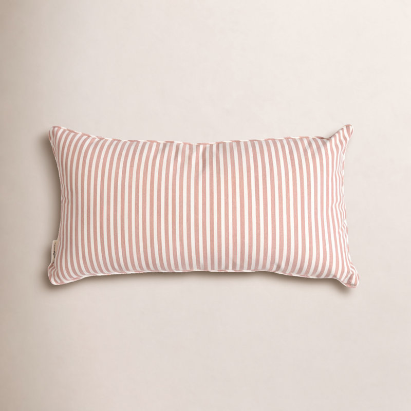 THROW PILLOW - RECTANGLE- LAURENS PINK STRIPE, Pink
