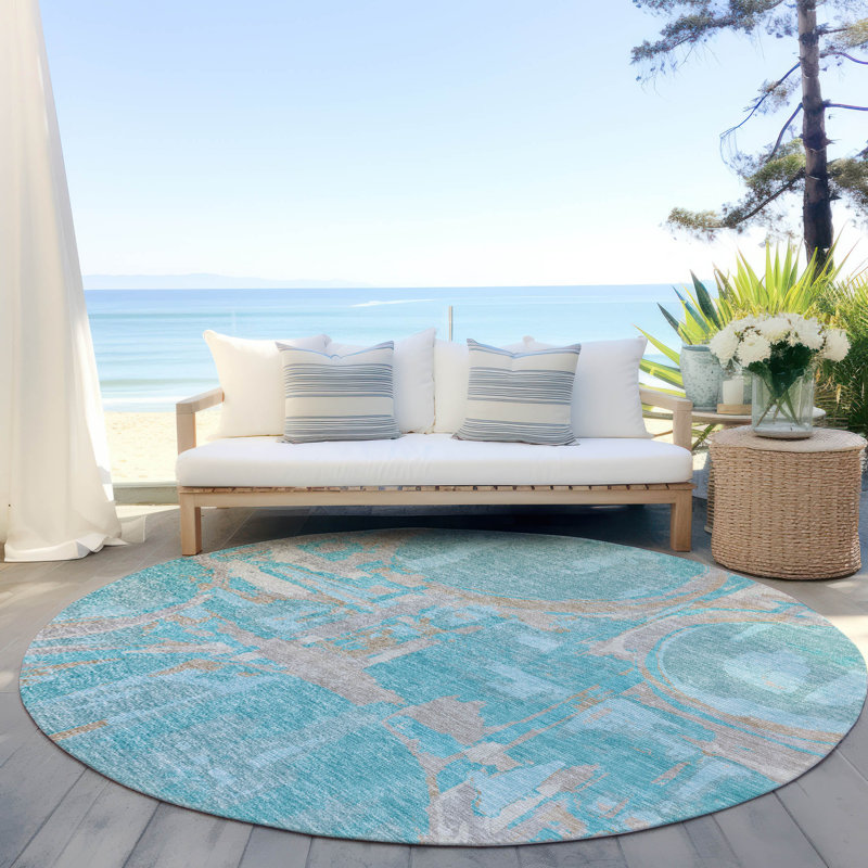  Malek Area Rug, Round 8'
