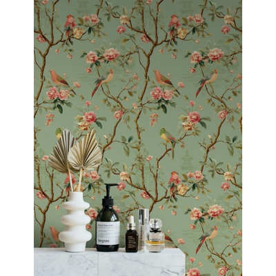 Papier peint adhésif mural oiseau