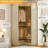 Corner Wardrobe Organizer With Upper & Lower Hanging Areas And Shoe Shelf-53382590