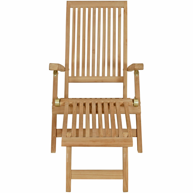 Casanova Outdoor Teak Wood Chaise Lounge