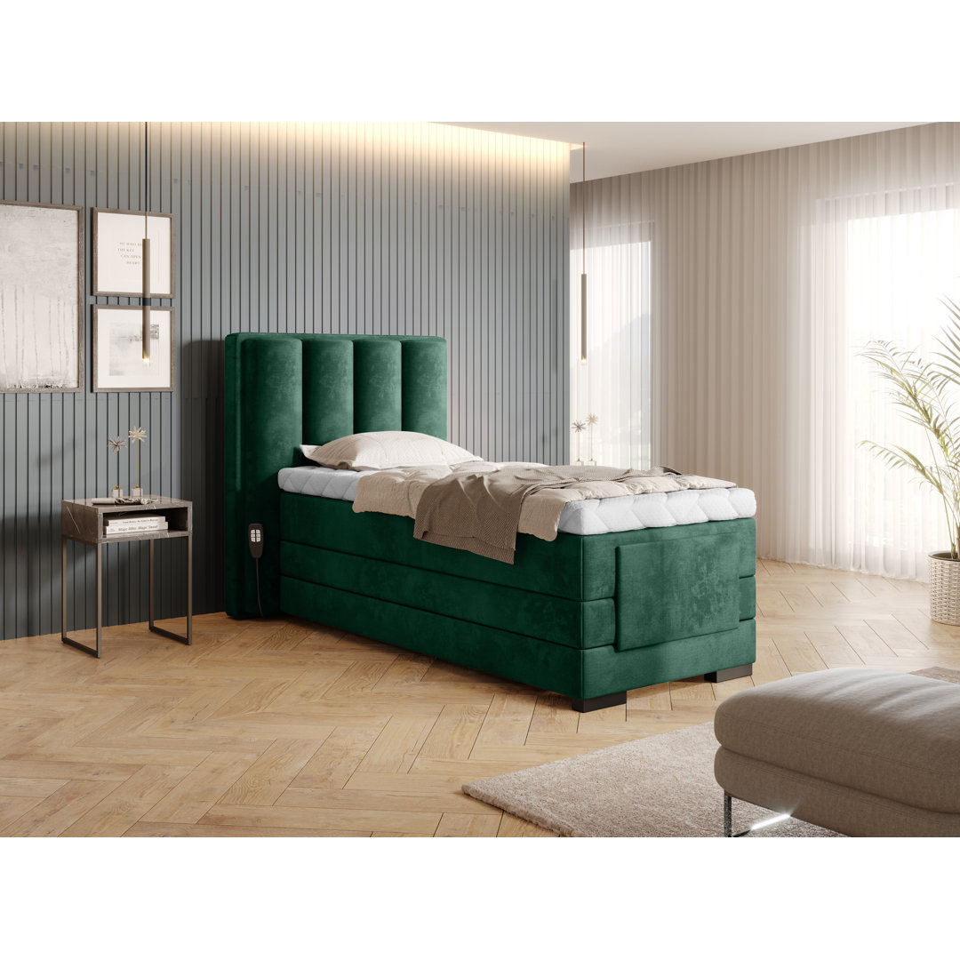 Elektrisch verstellbares Boxspringbett Arsdale mit Topper