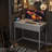 Rececca Writing Desk 35 in. Computer Desk with 2 Fabric Drawers Hooks Vanity Desk for Home Office-1370456736