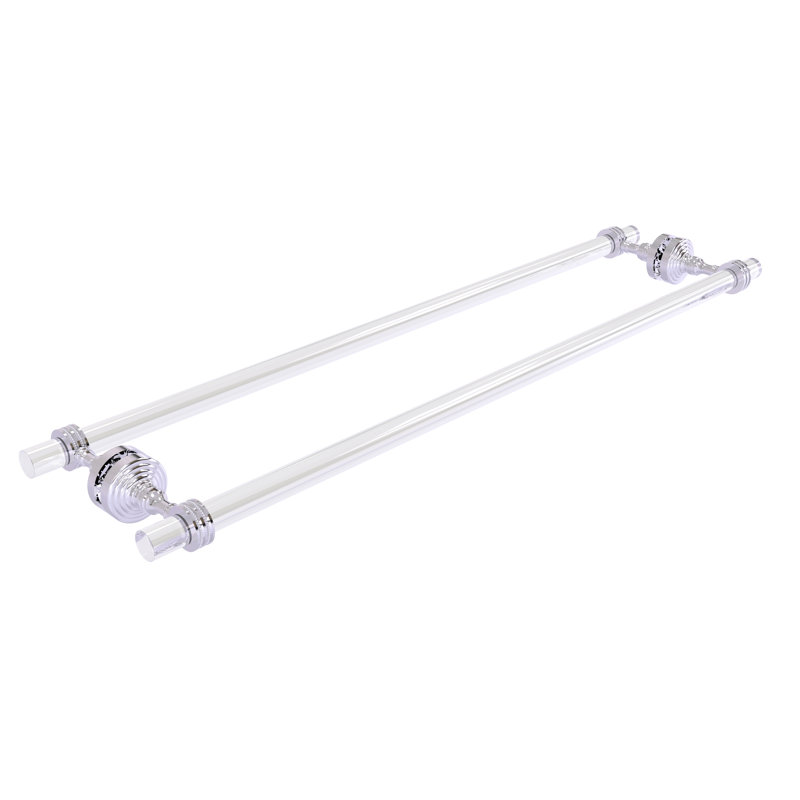 Porte-serviettes 8,7 po pour porte de douche en verre Jarrell, Chrome poli