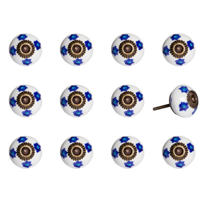 Hand Painted 1.5" Diameter Mushroom Knob Multipack