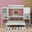 Grand lit escamotable mural avec bureau-990815603
