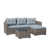 Gray Frame/Light Gray Cushion