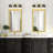  Flareson 3 - Light Dimmable Black Bathroom Vanity Lights