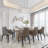 12-Light Chrome Metal Chandelier With Clear Crystals