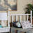 Willshine Bamboo Pattern Headboard - Handcrafted Wooden Panel With Ornamental Turned Spindle Layout, Twin, White