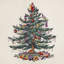 Christmas Tree Tartan 4 Piece Napkin Set