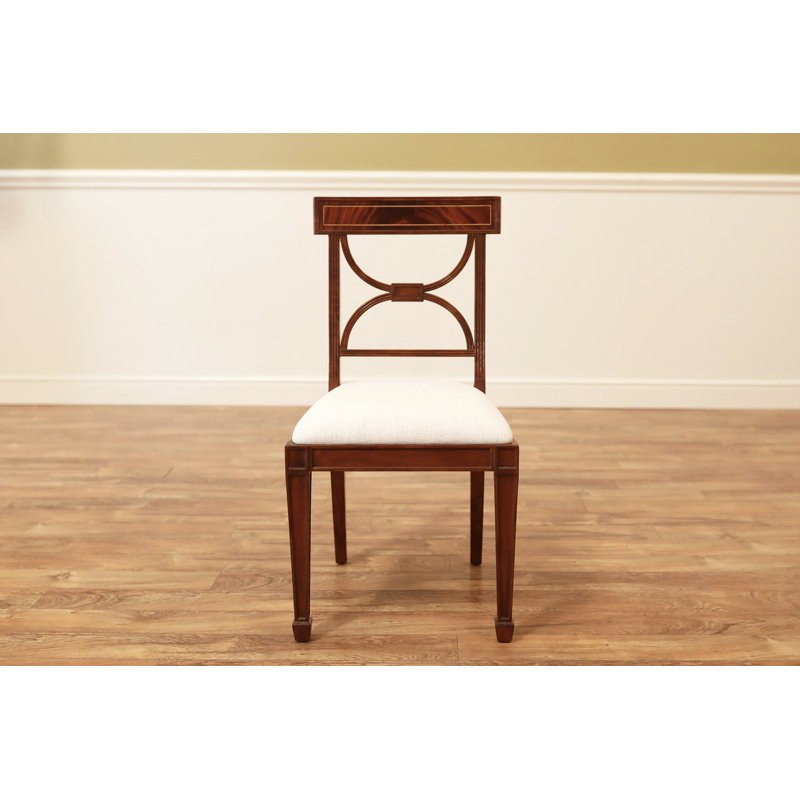 Upholstered Dining Chair, Mahogany