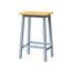 Style de tabourets de comptoir, de 2, 25,6 po de hauteur, îlot de cuisine en bois massif gris-bleu avec durabilité et-982245072
