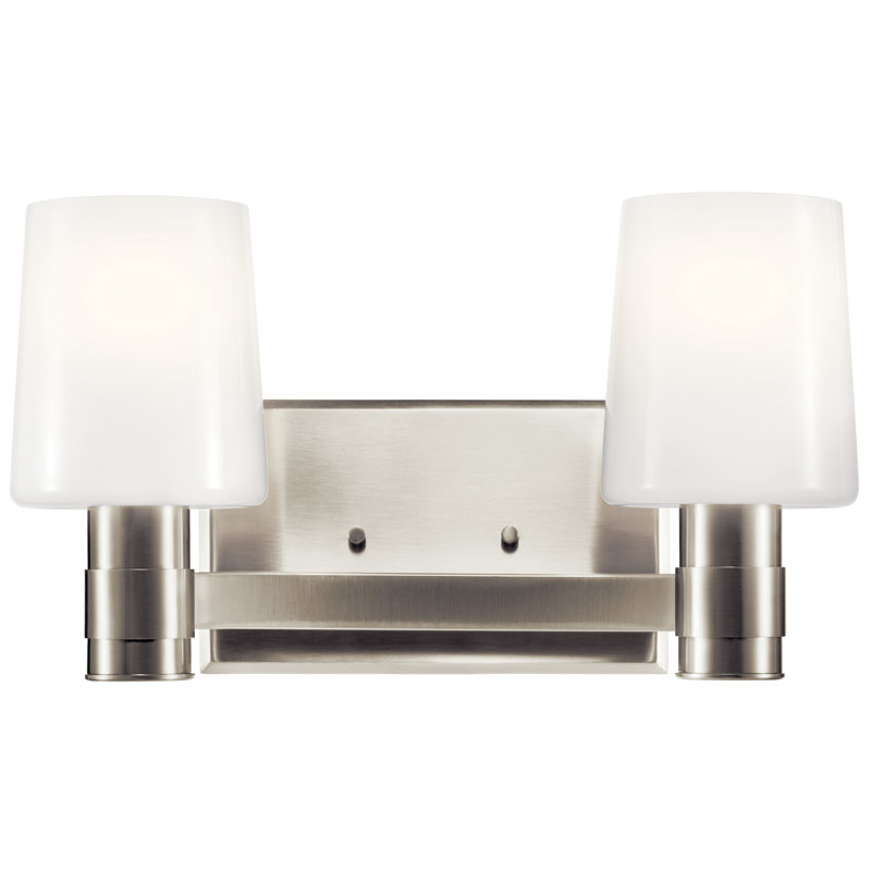 Éclairage pour meuble-lavabo 2 lumières Keison, Nickel