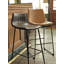 Encinas Upholstered Counter Stool with Metal Frame-1921984156