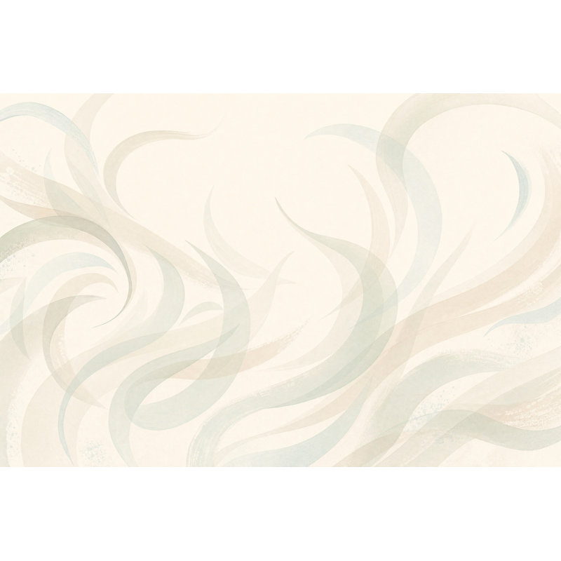 Papier peint abstrait crème avec décoration murale amovible, 120 po x 96 po, Texturé non collé