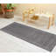 Tapis gris / blanc en polypropylène tissé à la machine Caleal-2046069513