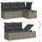 Vidaxl Garden Sofa Set Grey, Dark Grey