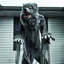 Werewolves Haunted Hill Farm 7-Ft. Grand loup-garou, Halloween animé par le mouvement