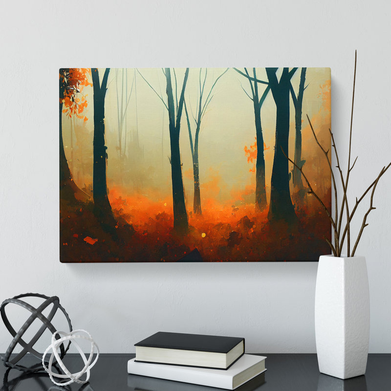 Miraculous Autumn Forest - Wrapped Canvas, 50cm H x 76cm W x 3cm D