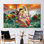 Art indien Radha Krishna: impression sur toile 3D de peinture indienne pour cadeau de décoration spirituelle