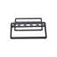 Repose-pieds brun rembourré - Aluminium, pour divers cadres, structure en aluminium 2, coussins, maison polyvalente