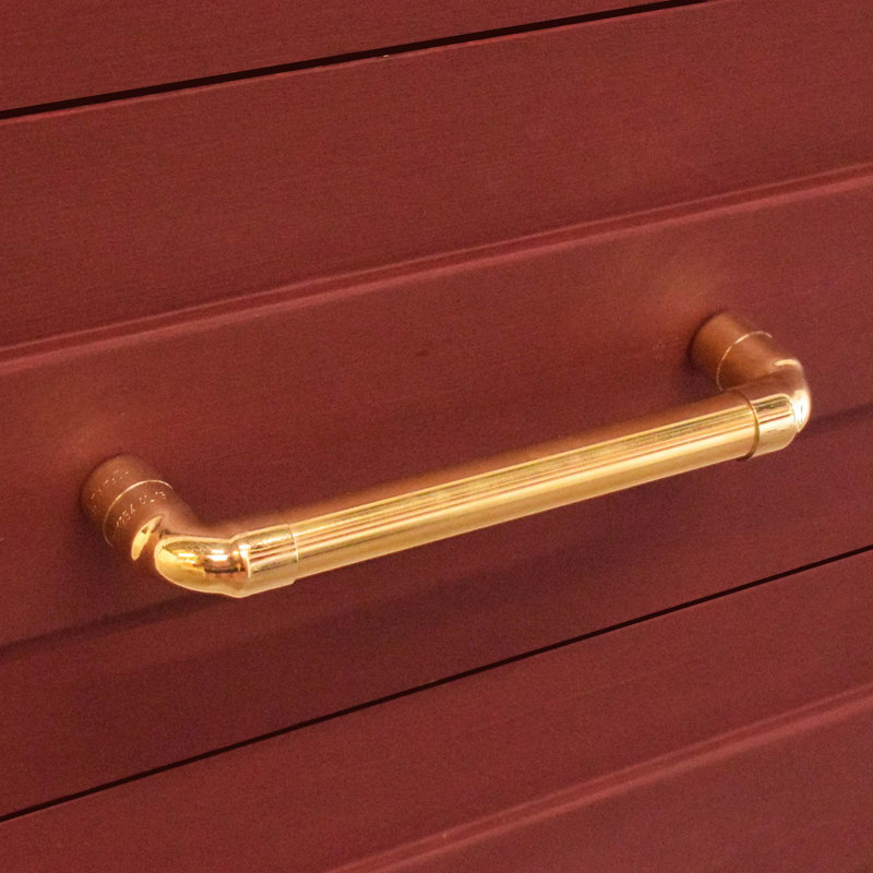 Brass U-Shaped Pull Handle - High Polish