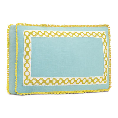 Villa Blanca By Barclay Butera Linen Lumbar Pillow Cover & Insert