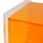 2 Tiers Acrylic Bedside Table With Open Storage Shelf-1640805791