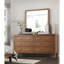 Commode 1 pièce transitionnelle avec 6 tiroirs en bois