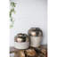 Vase rond en céramique brun Sienna-650993406