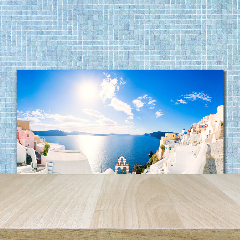 50cm W x 100cm L Glass Peel and Stick Panel