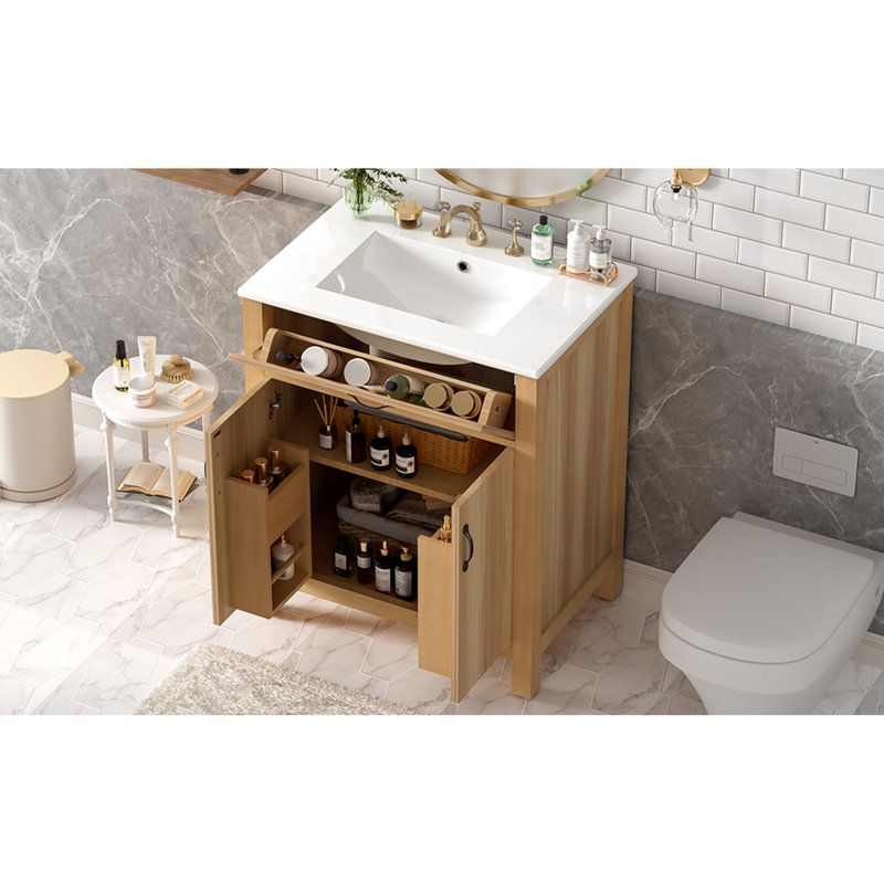 Meuble-lavabo compact moderne 30 po
