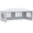 Outsunny Large Party Tent, Events Shelter Canopy Gazebo With 4 Removable Side Walls, Shade Shelter For Weddings-113652315