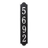Admiral Personalized Vertical Estate 4-Line Wall Address Plaque