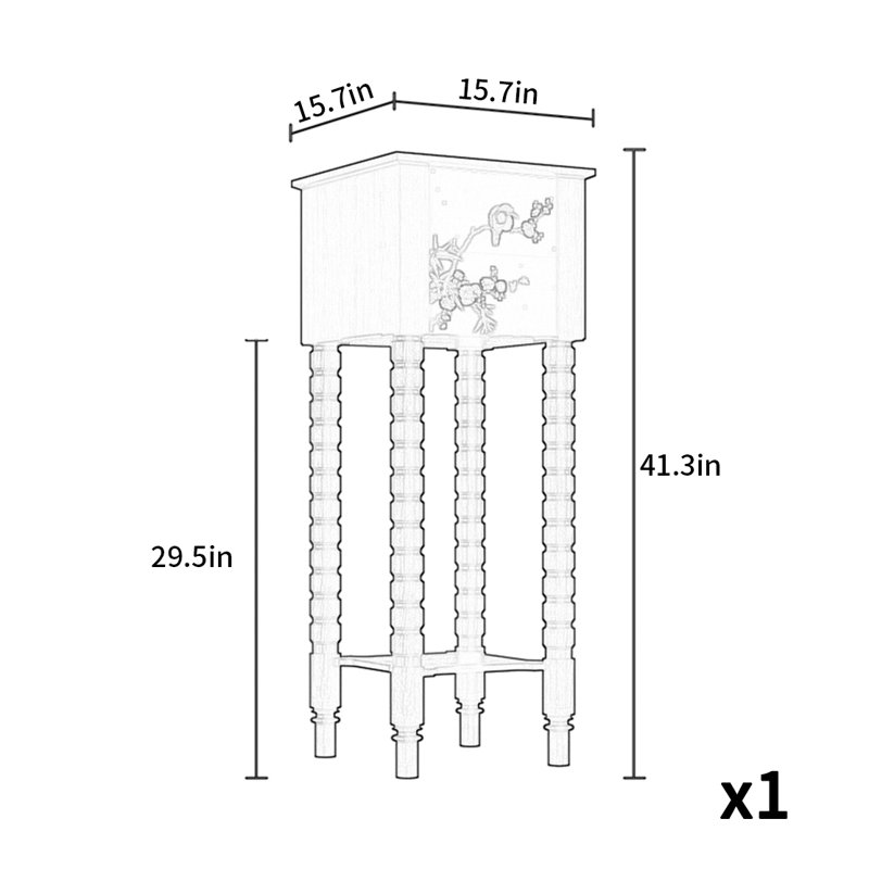 Armoire d'appoint rétro élégante et sophistiquée