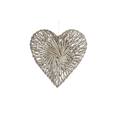 Wicker Heart Shaped Wreath