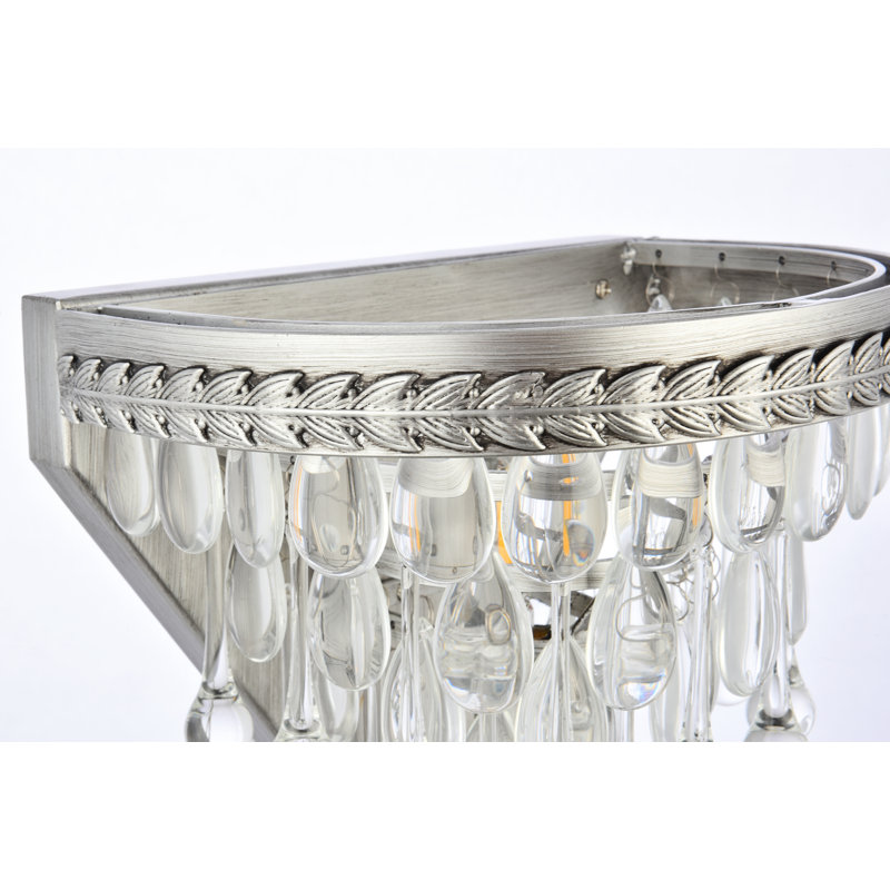 Plafonnier encastré 1 lumière Beno, Argent antique