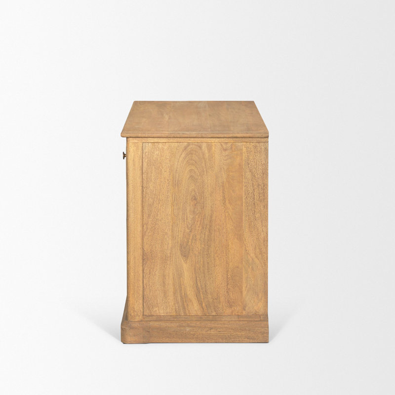 Braxton Rectangle Accent Cabinet, Light Brown