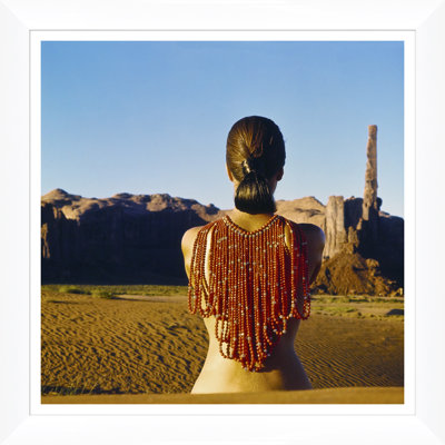 Vogue Magazine, "Model Wearing Red Beads," John Cowan, January 1, 1966 Print by John Cowan