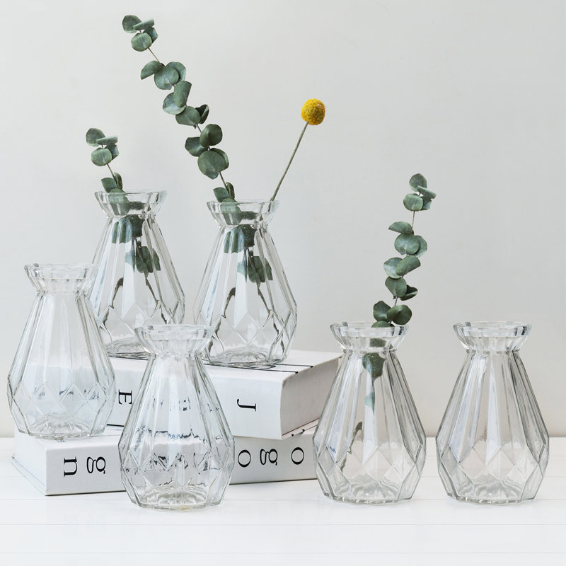 Bajrush Glass Table Vase, Clear