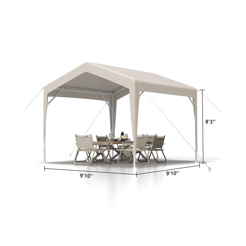 Canopy Tent Commercial, Outdoor Canopy with Waterproof Oxford Fabric, Outdoor Party Tent Ideal for Party, Market, Wedding, Camping, BBQ, Outdoor Event
