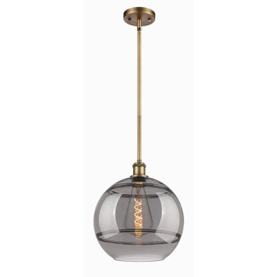 Ballston Bienes 1 Light Stem Hung Pendant-516-G556