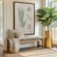 Earthy Greens in Bloom I, reproduction sur toile dans un cadre-573527583-573524451