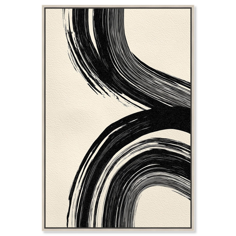 "Minimalist's Mark I", reproduction d'art sur toile par Art Remedy, cadre noir, 10 x 15, H 16 po x l 11 po, Cadre argenté