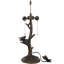 Remplacement de la base de la lampe de table Tiffany seulement, large 7 hauteur 23 pouces, apte à l'abat-jour en verre coloré, finition en résine bronze avec harpe et finale