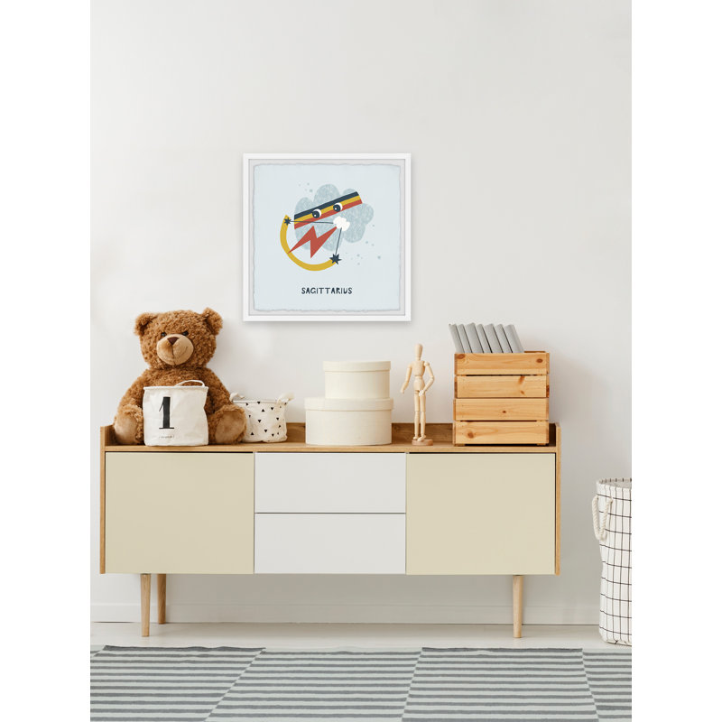 Sagittarius - Single Picture Frame Print, 30cm H x 30cm W
