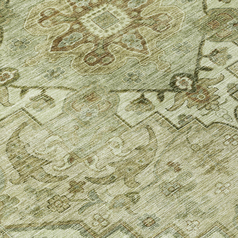 Machine Washable Indoor/Outdoor Colman ACN2164 Global Rug, Rectangle 10' x 14'