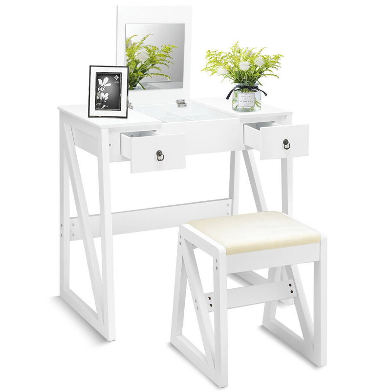 Bascom Dressing Table with Mirror