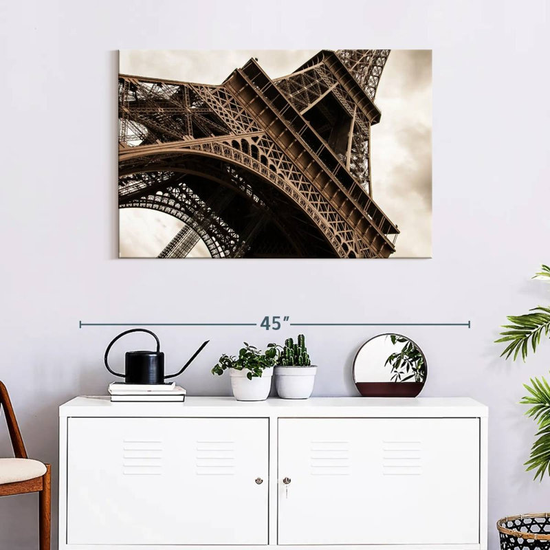 Tour Eiffel rétro, H 24 po x l 36 po